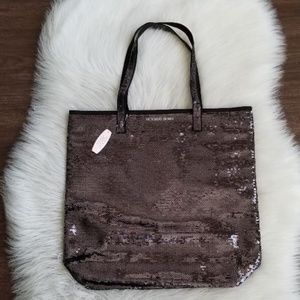 VICTORIA'S SECRET black sequence bag